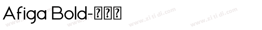 Afiga Bold字体转换
